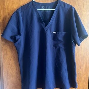 Figs navy V-Neck Scrub top